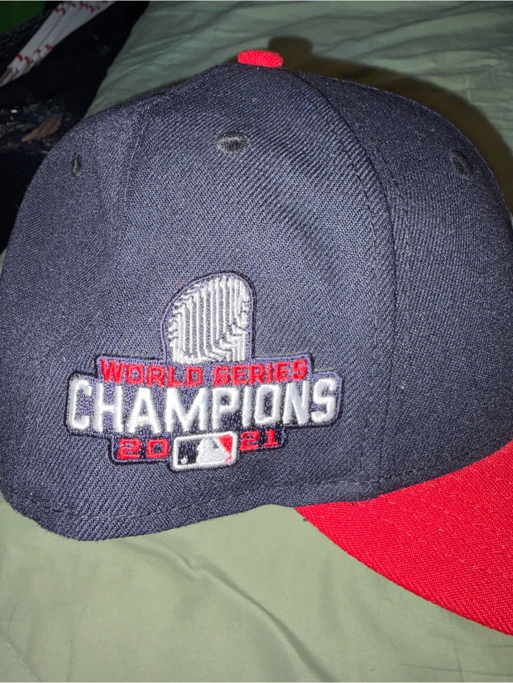 MLB World Series Champions 2021 Navy & Red Baseball Cap Atlanta braves